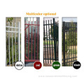 Bent top metal steel fence panel